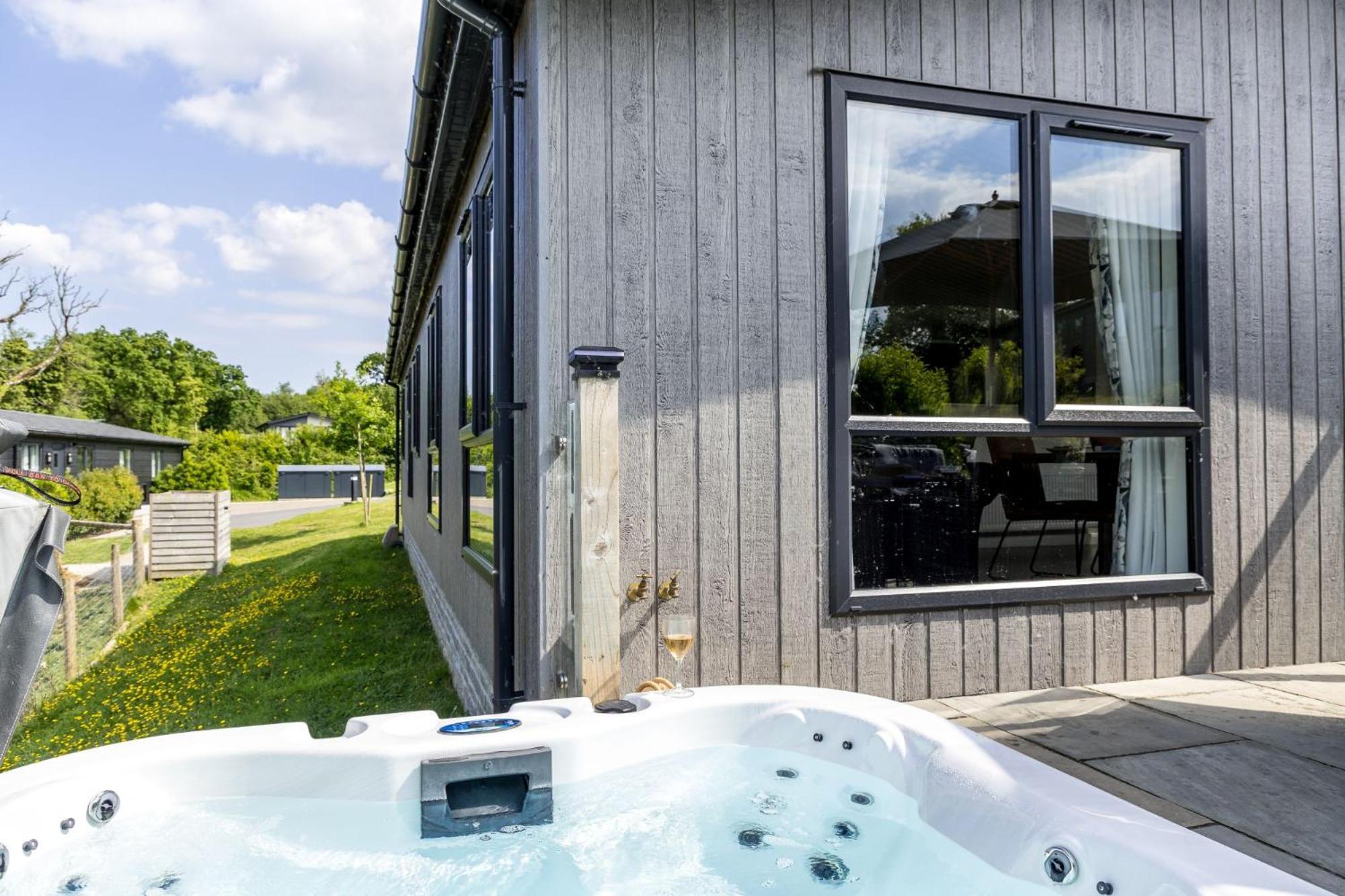 Lilac Lodge, 22 Roadford Lake Lodges 利夫顿 外观 照片