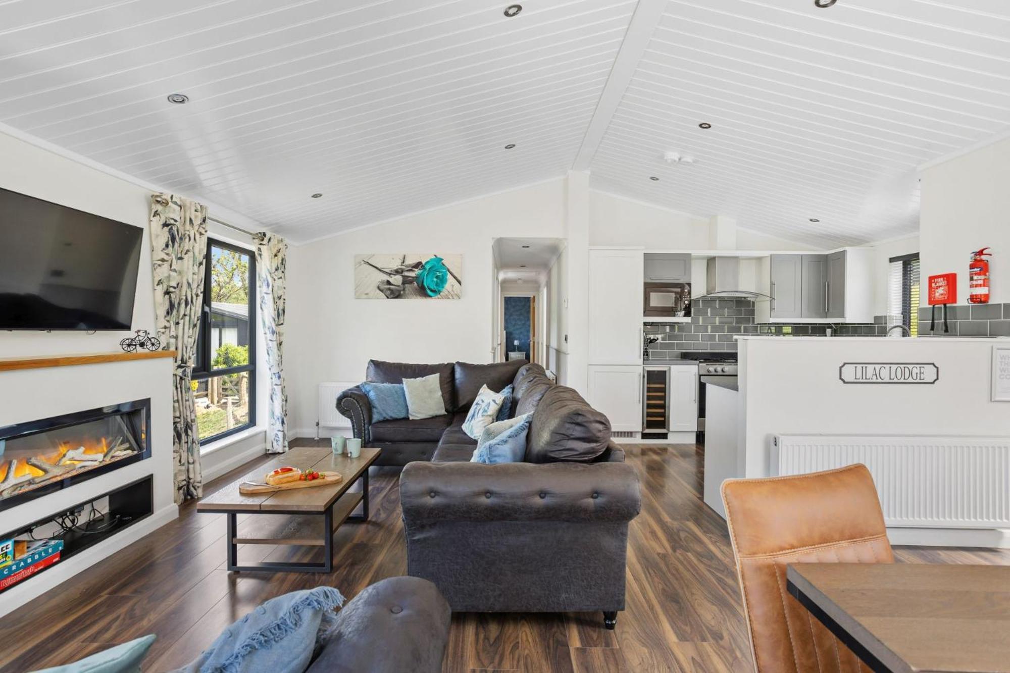 Lilac Lodge, 22 Roadford Lake Lodges 利夫顿 外观 照片